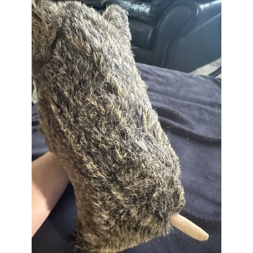 Steiff Wutzi Wild Boar Plush Knopf Im Ohr 2675/20 Germany Brown Eyes Tusks - Picture 5 of 12